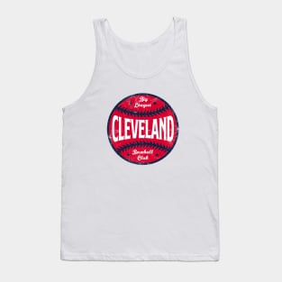 Cleveland Retro Big League Baseball - White Tank Top